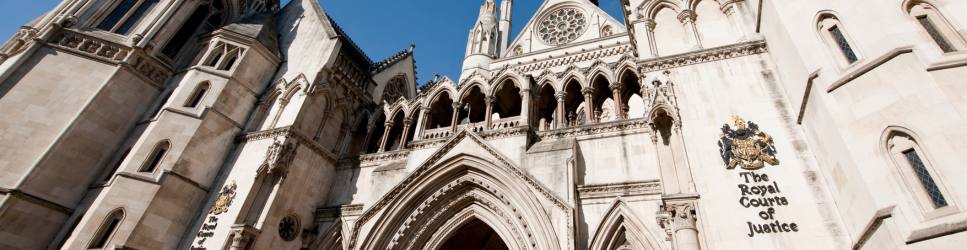 Royal court of justice photo on sunny day