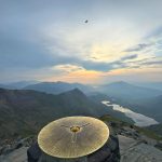 The view from the top of Snowdon at Sunrise