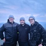 Michael, Conor and James at the Snowdon Summit