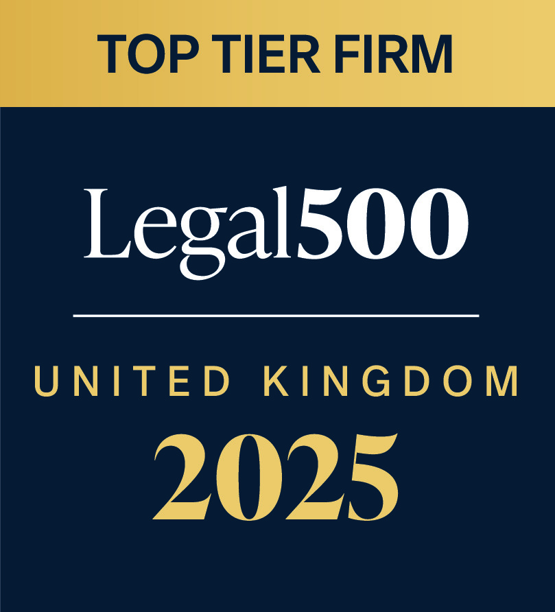 Legal 500 UK Top Tier Firm Logo