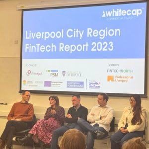 FinTech Report Slide at University of Liverpool Event